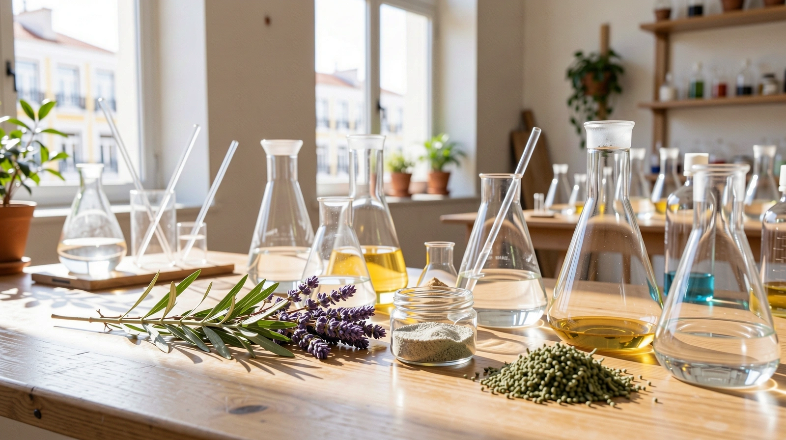 Ambiente profissional de produtos naturais